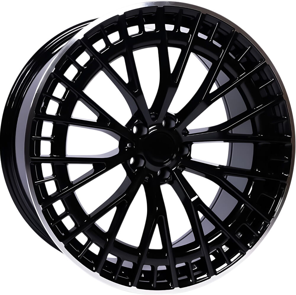 BK-3S1384 9,5*20 5*112 ET45 66,56 SATIN BLACK+LIP MACHINED XL