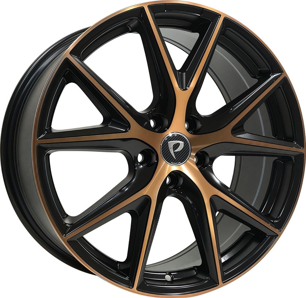 BK-5792 8*19 5*112 ET50 57,1 BLACK MACHINED+BRONZE