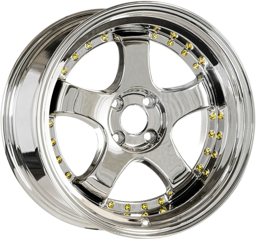 EMR-L002-12 9*16 4*100 ET15 67,1 VC+CHROME RIVET