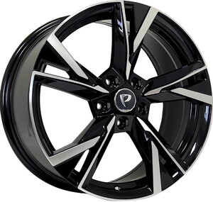 BKY-1241 6,5*16 5*112 ET46 57,1 BLACK MACHINED XL #1