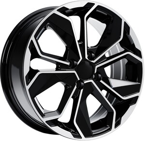 16163 6,5*16 4*100 ET35 67,1 GLOSS BLACK DIAMOND #1