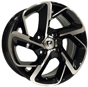 BK-5714 7*16 4*108 ET25 65.1 BLACK MACHİNED XL #1