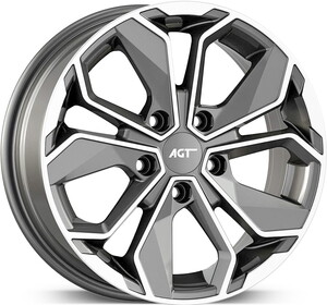 16163 6,5*16 4*100 ET40 67,1 GUN METAL DIAMOND #1