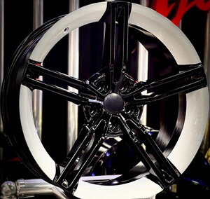 RC 1186 05 8*18 5*108 ET40 73,1 BLACK/WHİTE #2