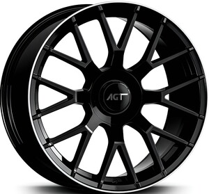 19162-01 8*19 5*112 ET38 66,6 GLOSS BLACK LIP DIMAOND #1