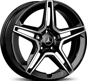 17273 7,5*17 5*112 ET42 66,6 GLOSS BLACK DIAMOND #1