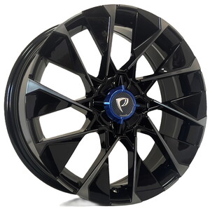 BK-1214 7*17 4*100 ET37 60,1 BLACK MAC+BLACK FINISHED #1