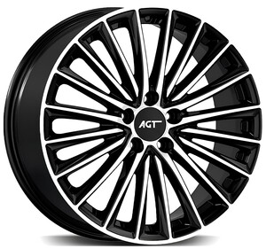 19269-2 9*19 5*112 ET45 66,6 GLOSS BLACK DIAMOND #1