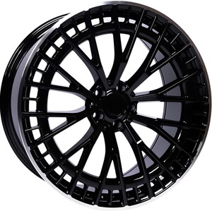 BK-3S1384 9,5*20 5*112 ET45 66,56 SATIN BLACK+LIP MACHINED XL #1