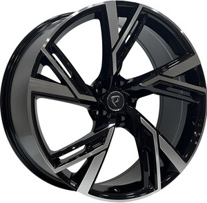 BK-5632 9,5*21 5*112 ET28 66,45 BLACK MACHINED #1