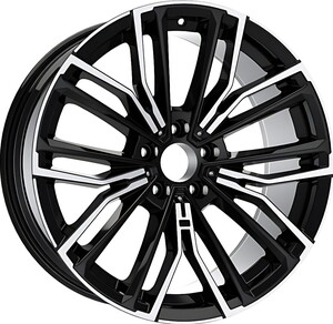 19181-1 8,5*19 5*112 ET26 67,1 GLOSS BLACK DIAMOND #1