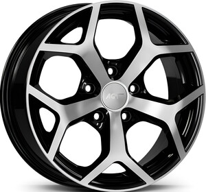 15019 6,5*15 5*108 ET38 63,4 GLOSS BLACK DIAMOND  #1