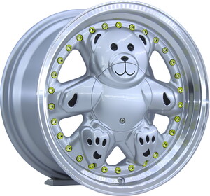 R1W-L1770-1 8*15 4*100 ET25 73,1 MACHINED LIP SILVER #1