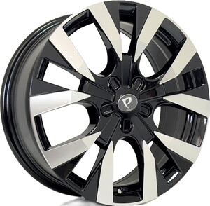 BKY-1248 7*17 5*108 ET45 65,1 BLACK MACHINED XL #1