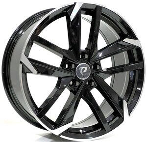 BK-5788 8*18 5*108 ET40 65,1 BLACK MACHINED XL  #1