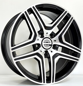 EXP-HBC-0029 8*17 5*112 ET35 66,6 BLACK MACHINED XL  #1