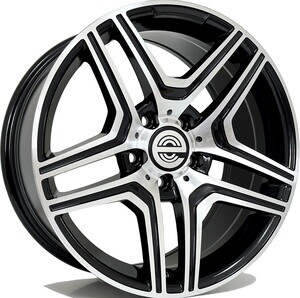 EXP-HBC-0029 8*17 5*112 ET35 66,6 BLACK MACHINED XL #1