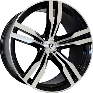 BK-5327 9,5*19 5*112 ET38 66,6 BLACK MACHINED XL #1