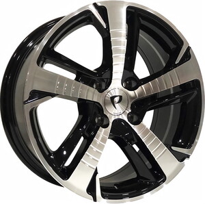 BK-5514 7*16 5*108 ET35 65,1 BLACK MACHINED XL #1