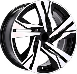 BK-5543 7*16 5*108 ET40 65,1 BLACK MACHINED XL #1