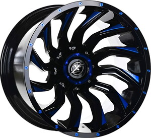 224-02 12*20 6*139,7 ET44 110 GLOSSY BLACK+MİLLİNG BLUE #1