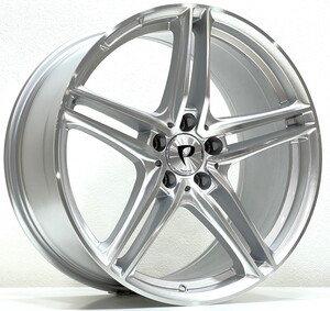 BK-5252 9,5*19 5*112 ET40 66,56 SILVER MACHINED XL #1