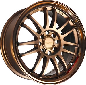 R1W-LZX371 7*15 4*100 ET35 73,1 BRONZE MACHINE LIP+BLASTING+BRONZE CLEARCOATING #1