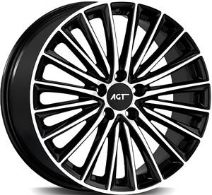 18269-2 9*18 5*112 ET45 66,6 GLOSS BLACK DIAMOND #1