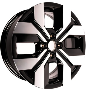 BKY-1392 6*14 4*100 ET35 60,1 BLACK MACHINED #1