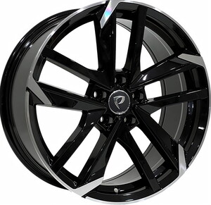 BK-5788 7,5*17 5*108 ET40 65,1 BLACK MACHINED XL #1