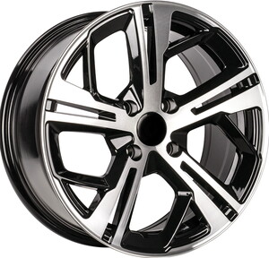 BKY-1206 7*17 4*108 ET28 65,1 BLACK MACHINED XL #1